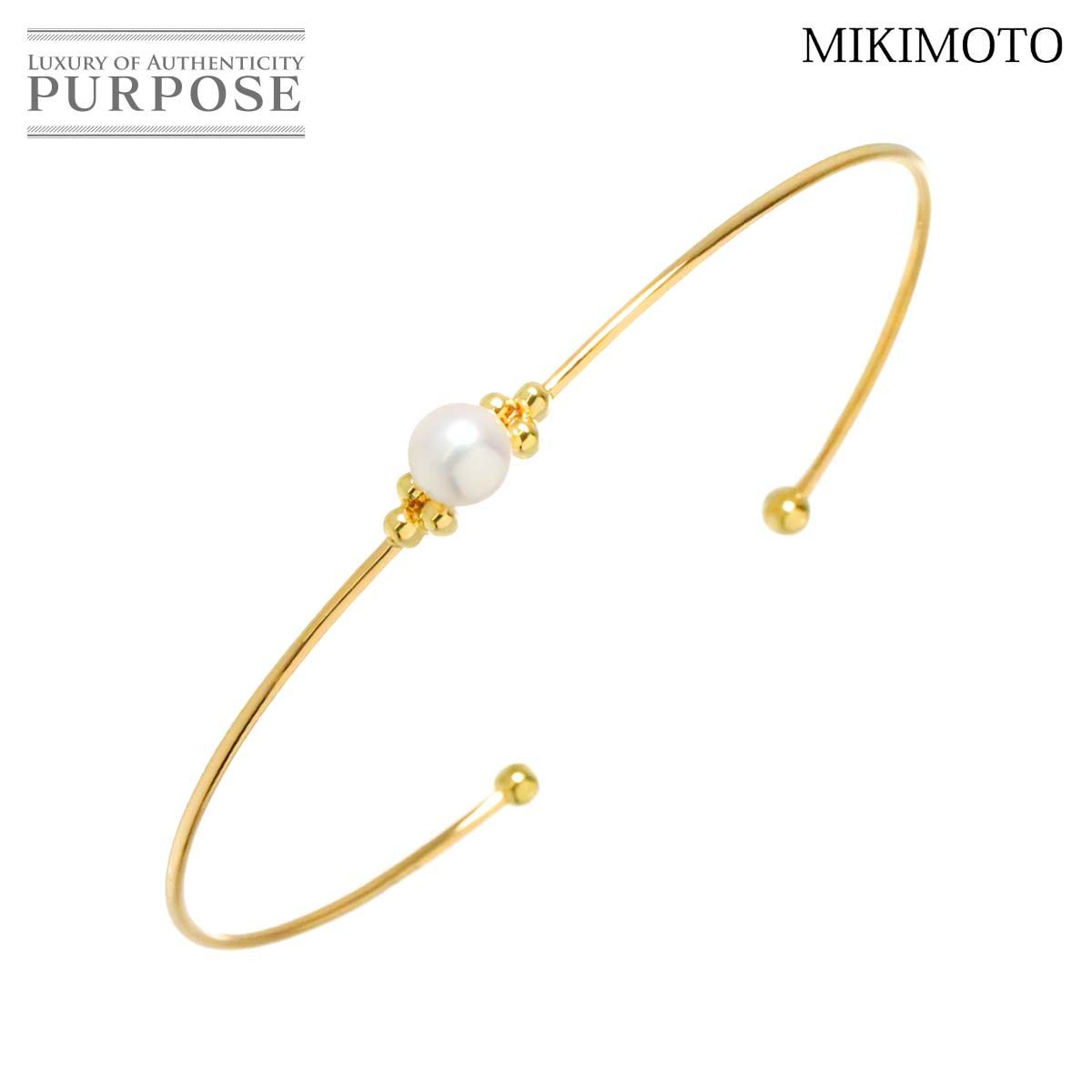 MIKIMOTO 真珠 ゴールド ブレスレット MIKIMOTO ミキモト パール 真珠 ブレスレット K18イエロー