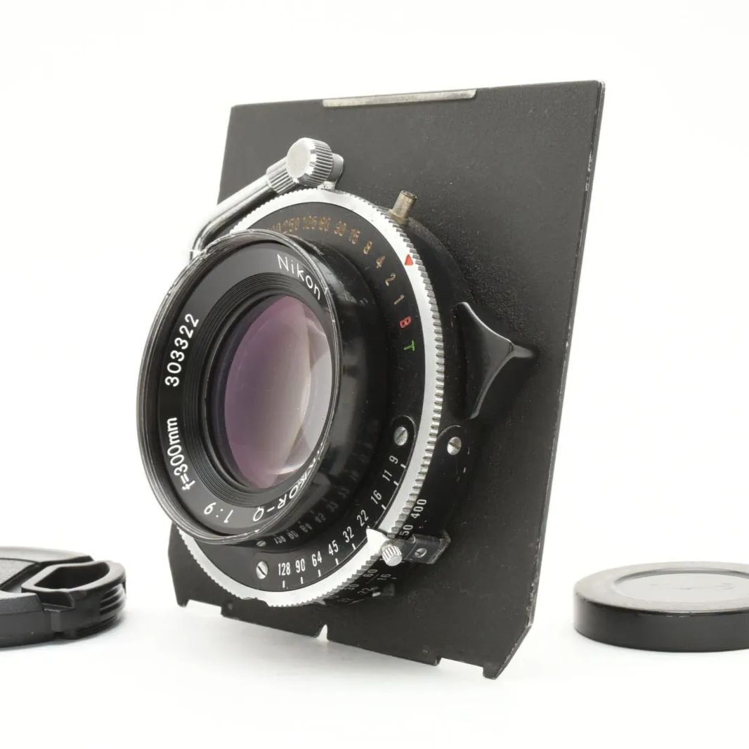 Nikon Nikkor-Q 300mm F9 大判レンズ Copal No.1 シャッター Toyoボード付き