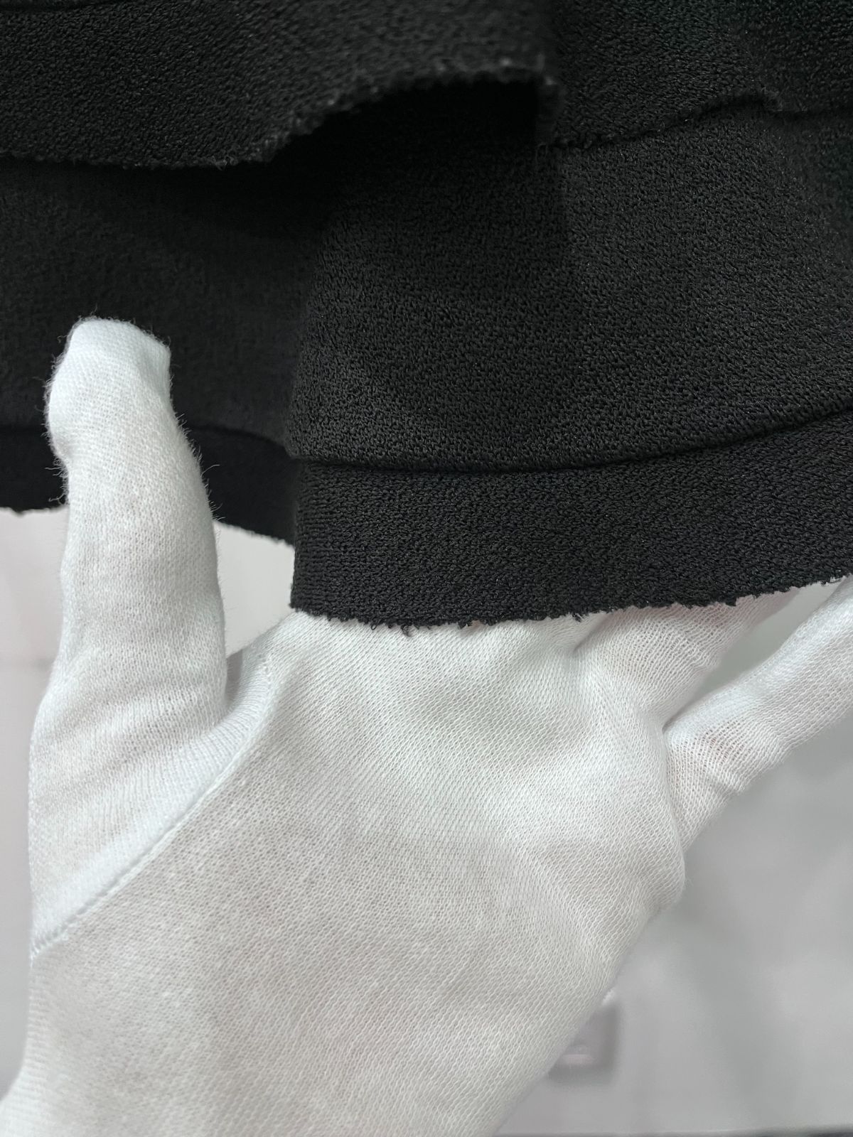 LOUIS VUITTON 112630 ルイヴィトン フリルミニスカート 黒 サイズ 32 1AFYYP スカート D25072299 GULLKHAN_COM