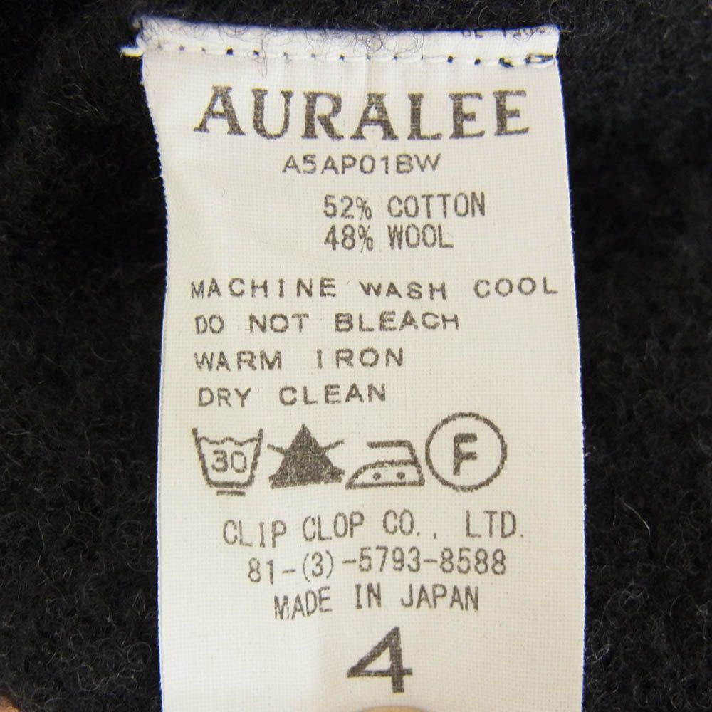人気//AURALEE オーラリー　バック ウール レディース スウェット AURALEE オーラリー A5AP01BW BACK WOOL SWEAT バックウール
