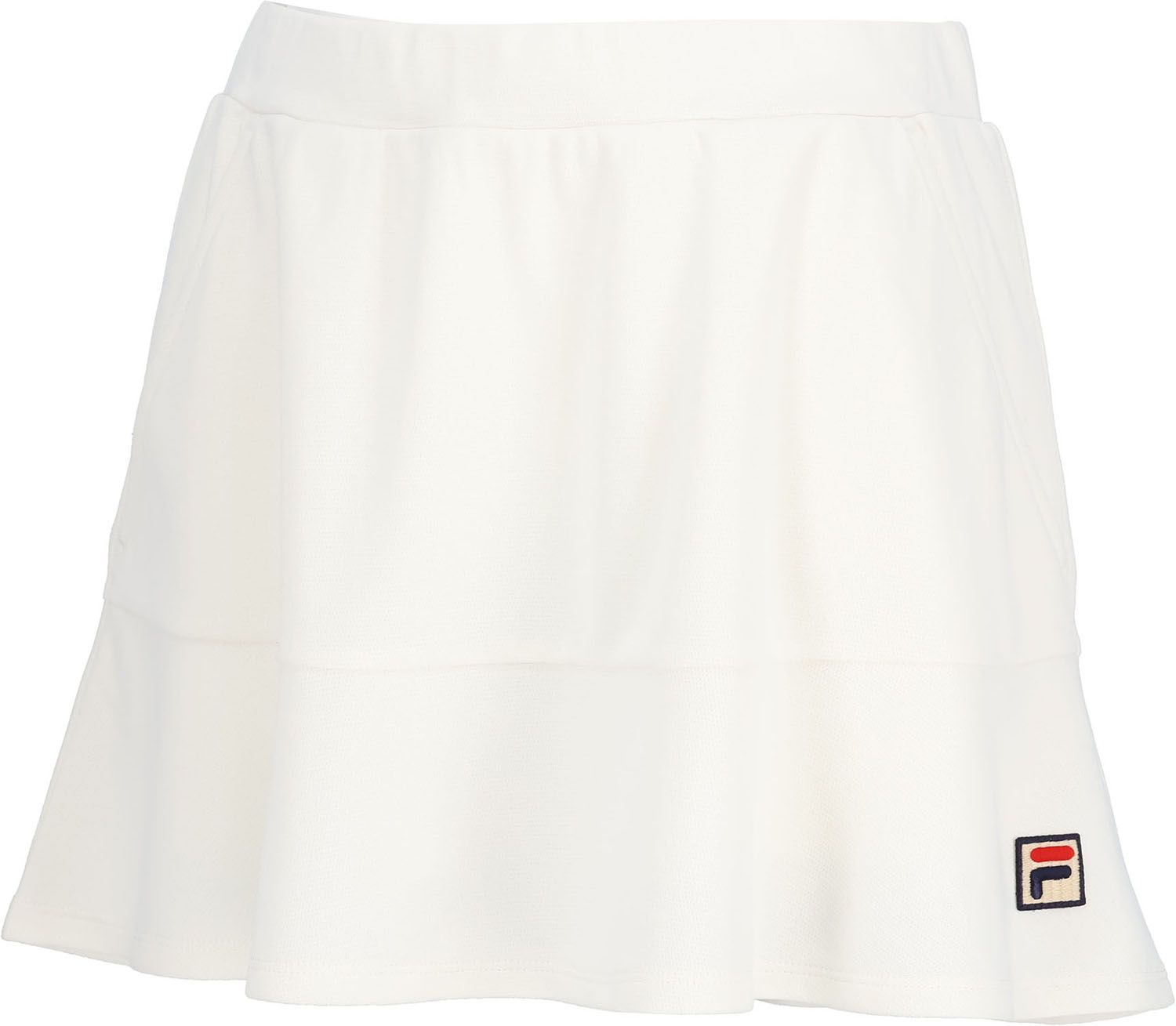 フィラ FILA テニス スコート レディース ウィメンズ 女性 大人 スカート ボトムス ウェア ロゴ ワンポイント コンパクト 台形 フ ー 部活動 クラブ サークル スクール EL0211 02Z オフホワイト
