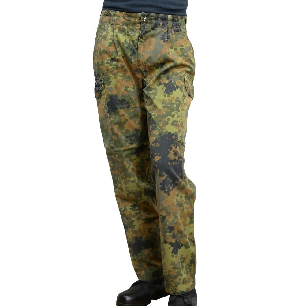 ドイツ軍放出品 コンバットパンツ 戦闘服 フレックターン迷彩 レディース [ ロング/Mサイズ / 破損あり ]