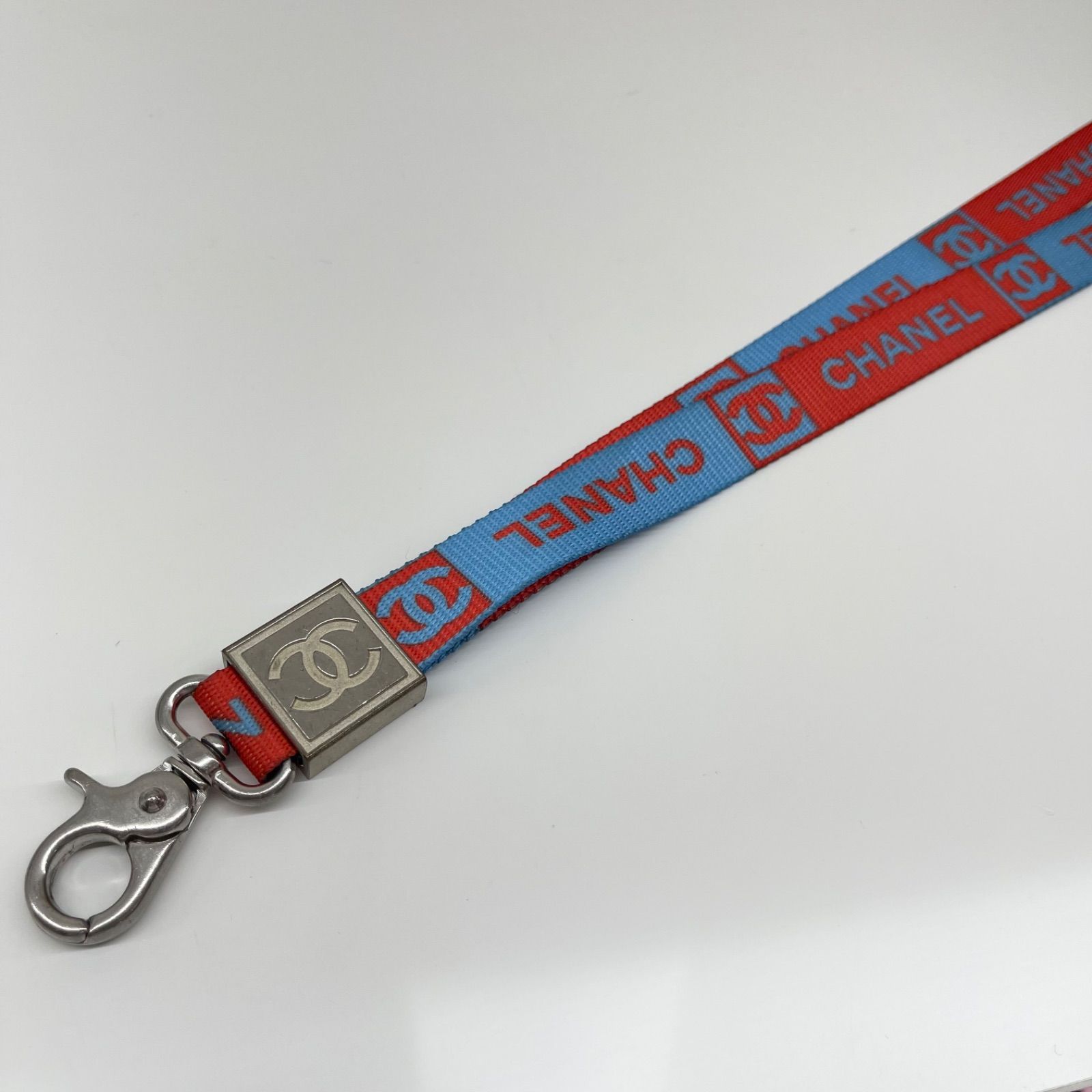 中古】CHANEL シャネル 02S ネックストラップ スポーツライン ナイロン 