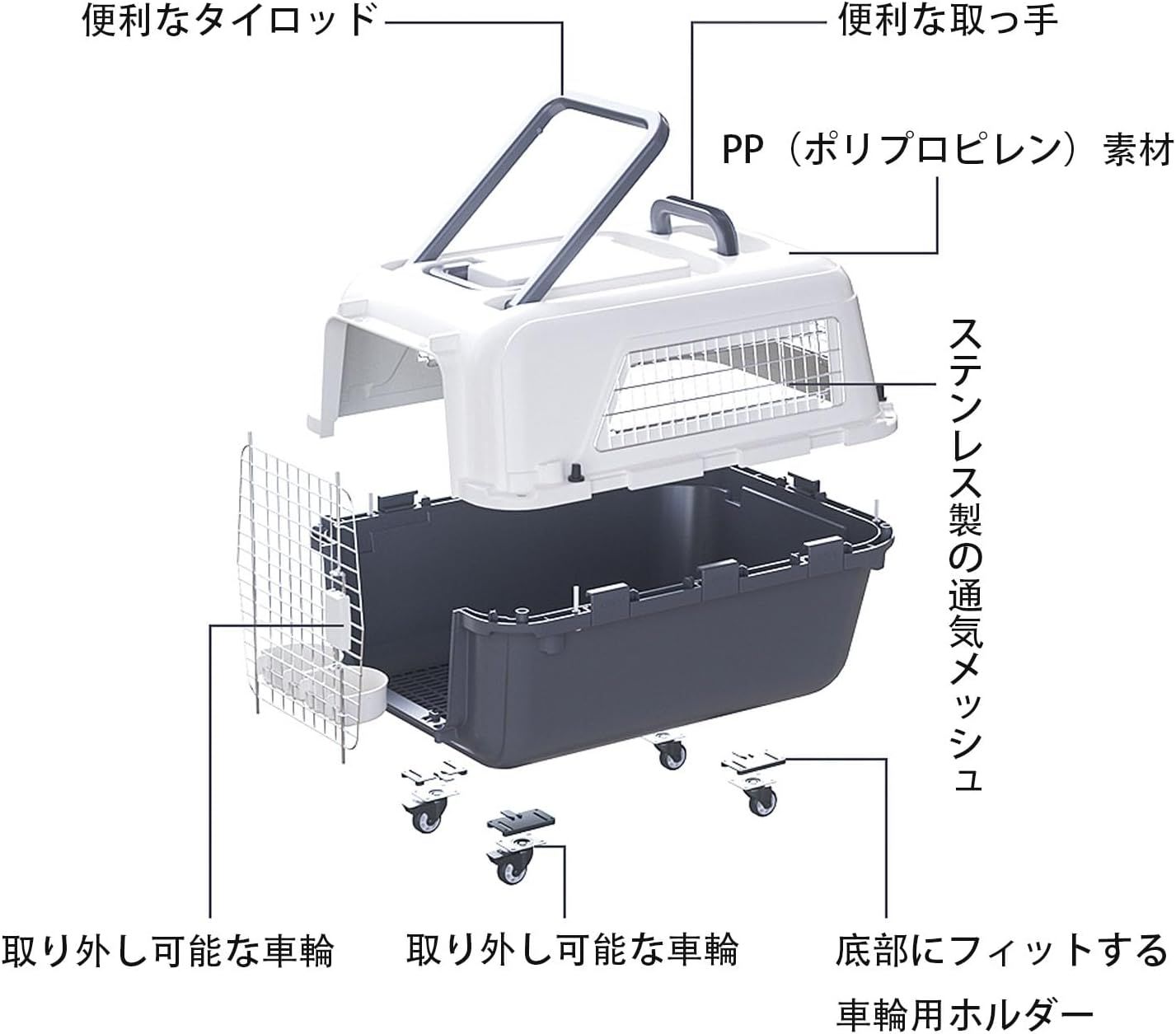 プルハンドル付き