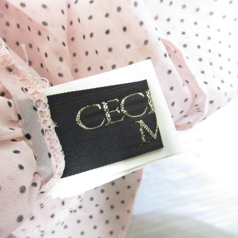 セシルマクビー CECIL McBEE ピンドット柄 ポンチョ風 シアー