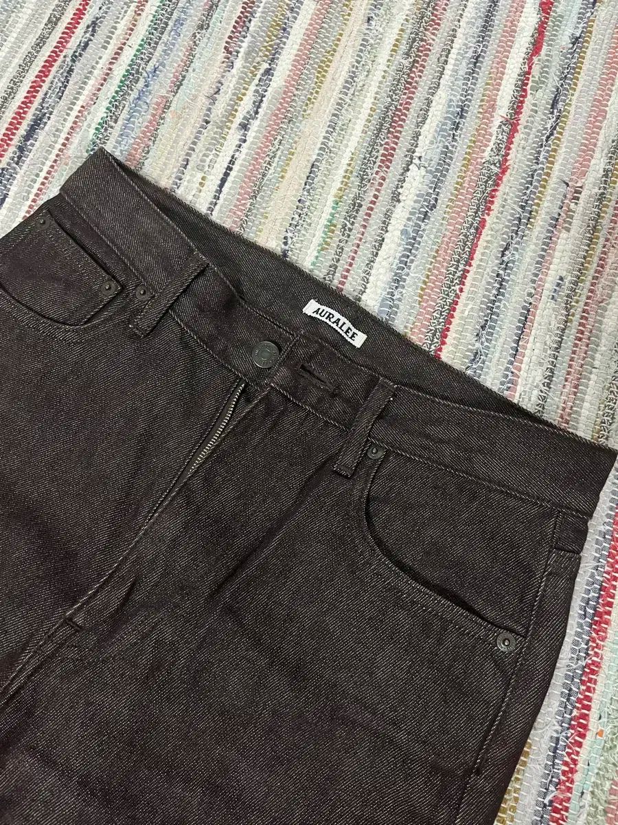 オーラリー auralee デニム パンツ ブラウン DECORATOM_COM_BR