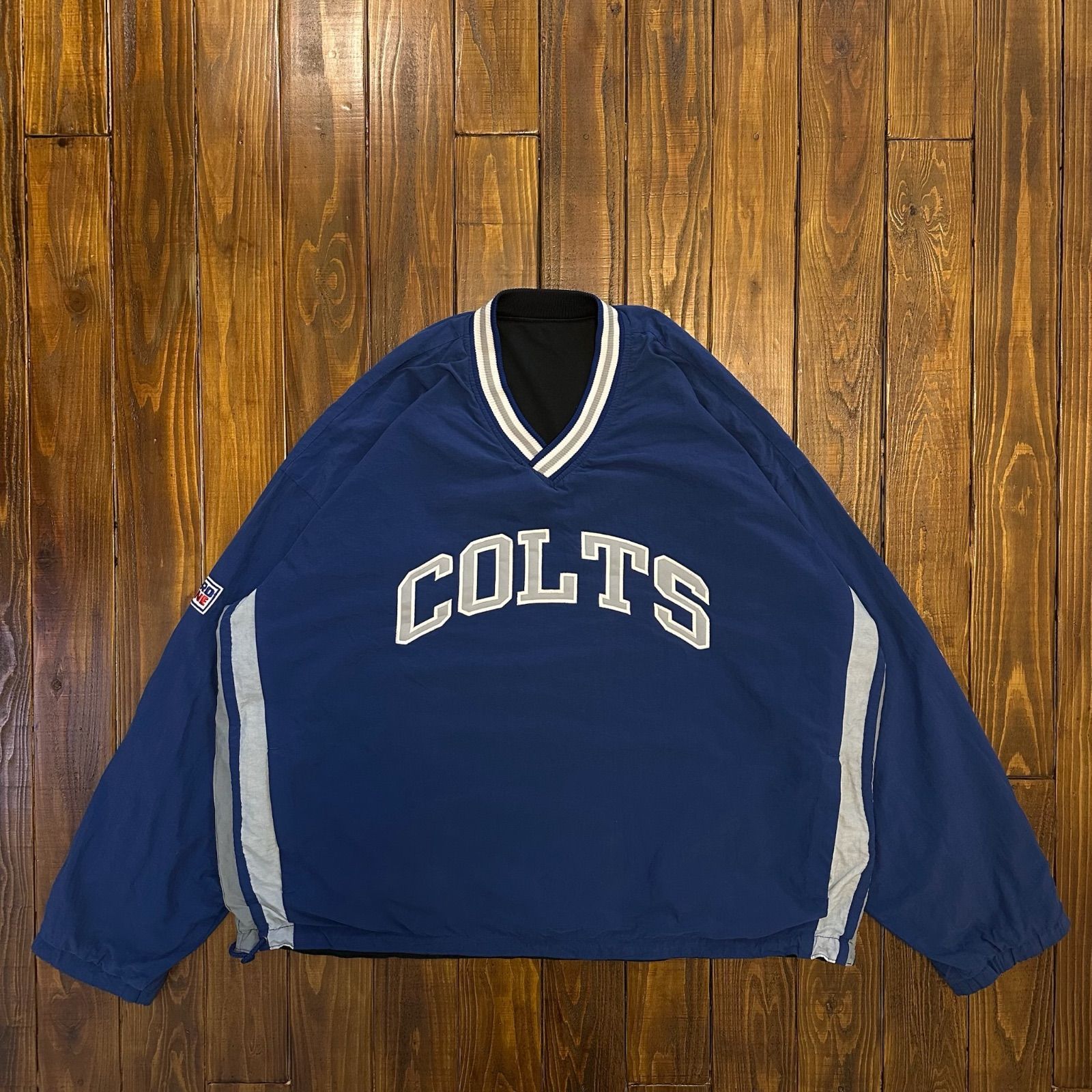 サイトでは販売し レア【古着】NFLコルツ 刺繍プルオーバーナイロン 