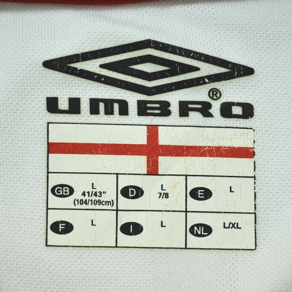 アンブロ UMBRO イングランド代表 2002 HOME 1st ユニフォーム ゲーム