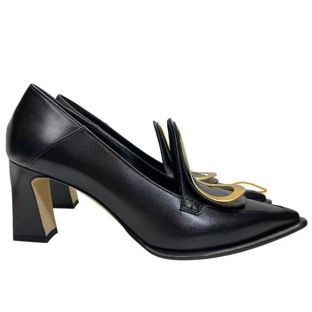 LOEWE ロエベ ドロップモチーフ パンプス ヒール シューズ チャンキー