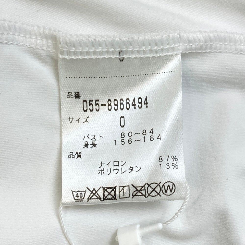 サイズ：0 PEARLY GATES パーリーゲイツ  長袖インナーTシャツ  ホワイト系 [240101430167] ゴルフウェア レディース ストスト PEARLY GATES パーリーゲイツ ハイネック長袖インナーTシャツ