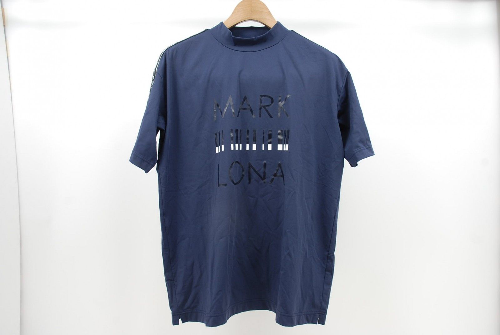 中古 メンズ マークアンドロナ MARK&LONA 半袖シャツ 50(LL) 紺 モック