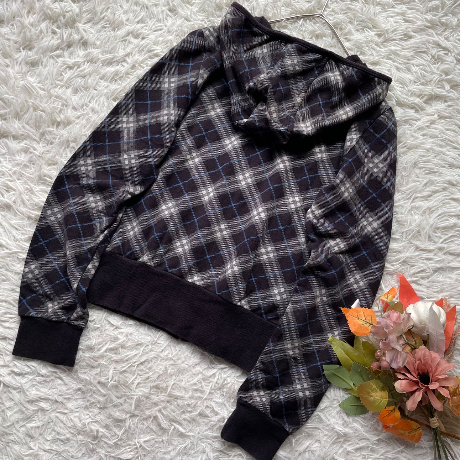 バーバリーブルーレーベル BURBERRY BLUELABEL ジップパーカー ノバ