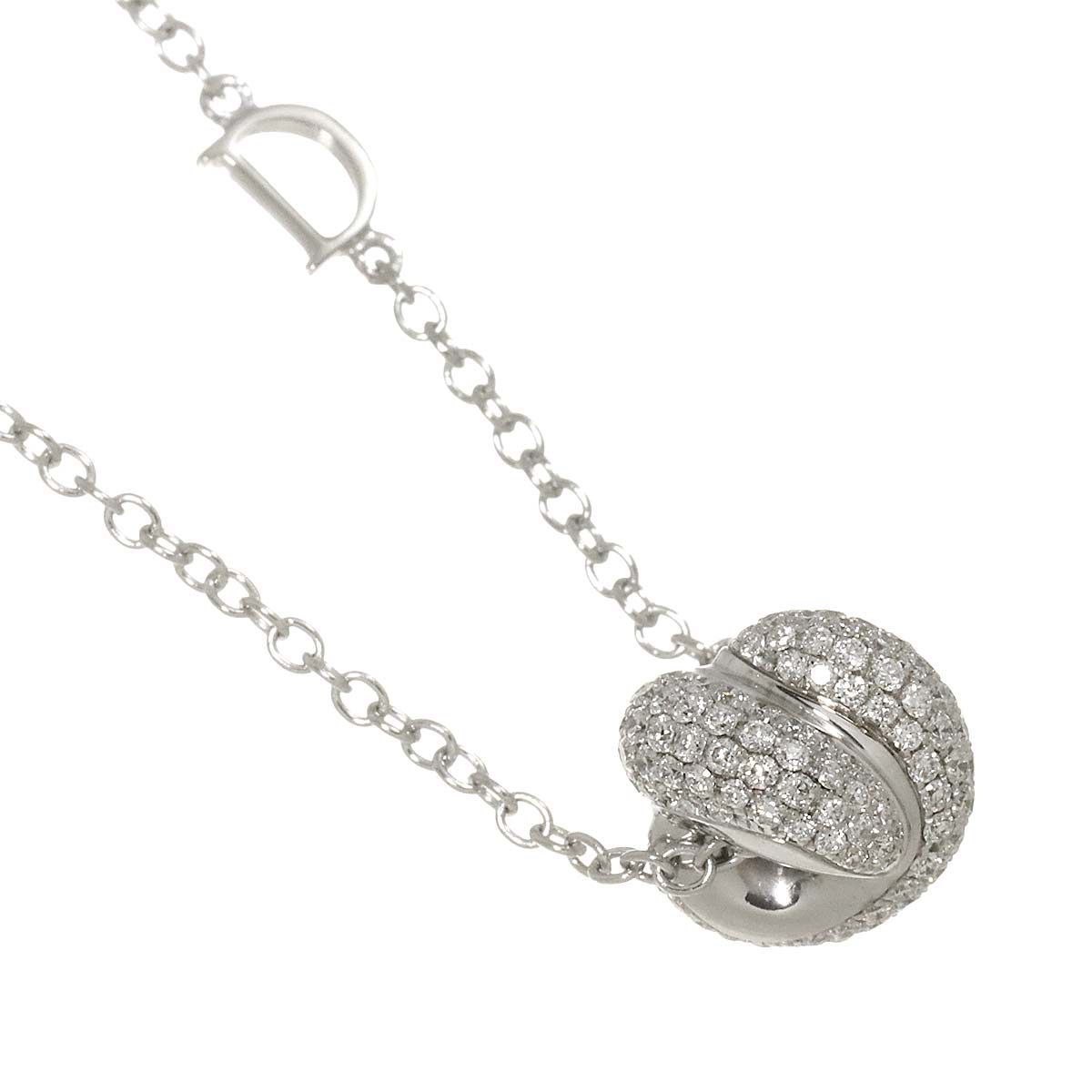 ダミアーニ DAMIANI ゴミトロ ダイヤ ネックレス 50cm K18 WG ホワイト  