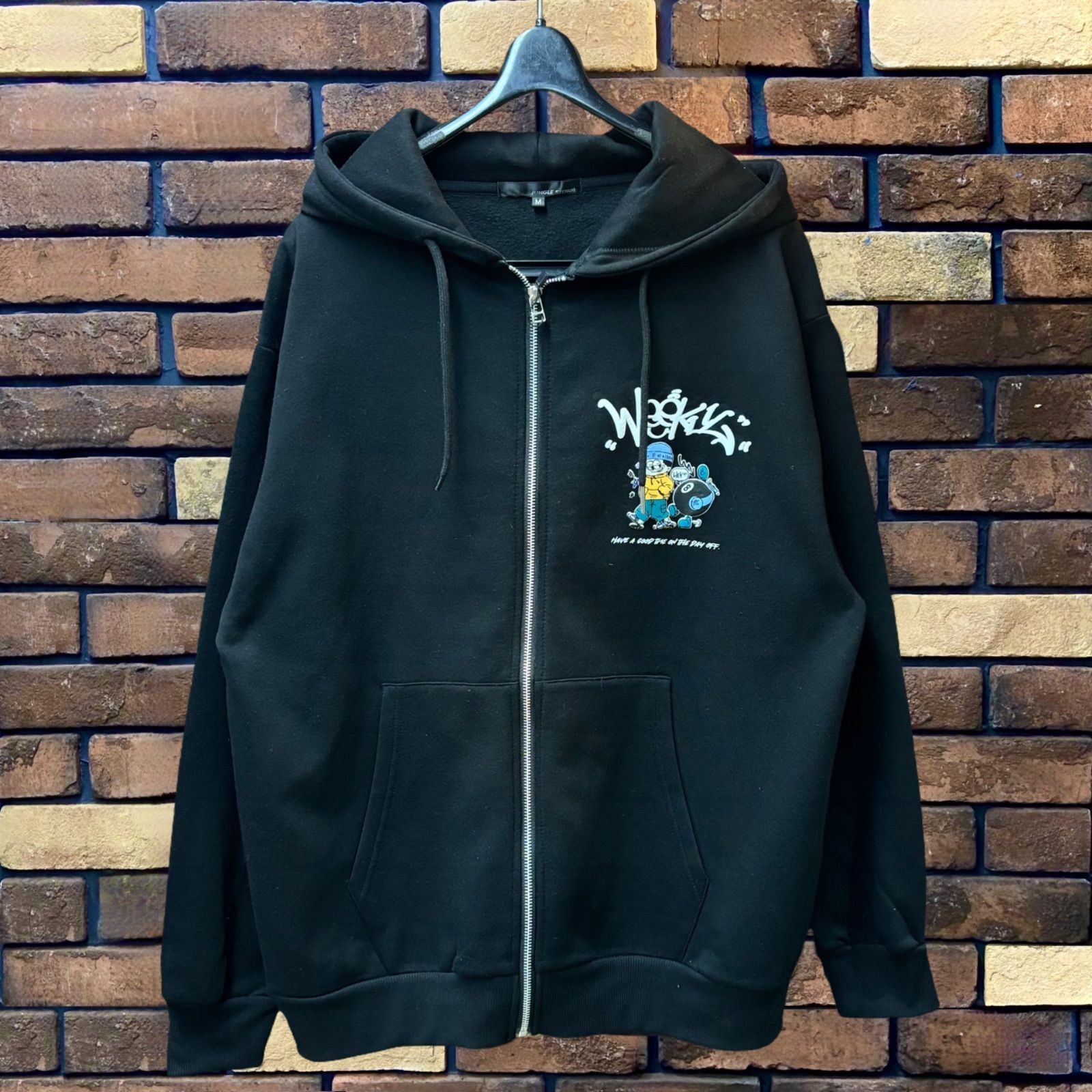 ❤️新品未使用❤️ニットベアプリントプルパーカー　ユニセックス　Free パーカー CREARE -LINO- パーカー 新色追加「ユニセックス商品」 フラワー