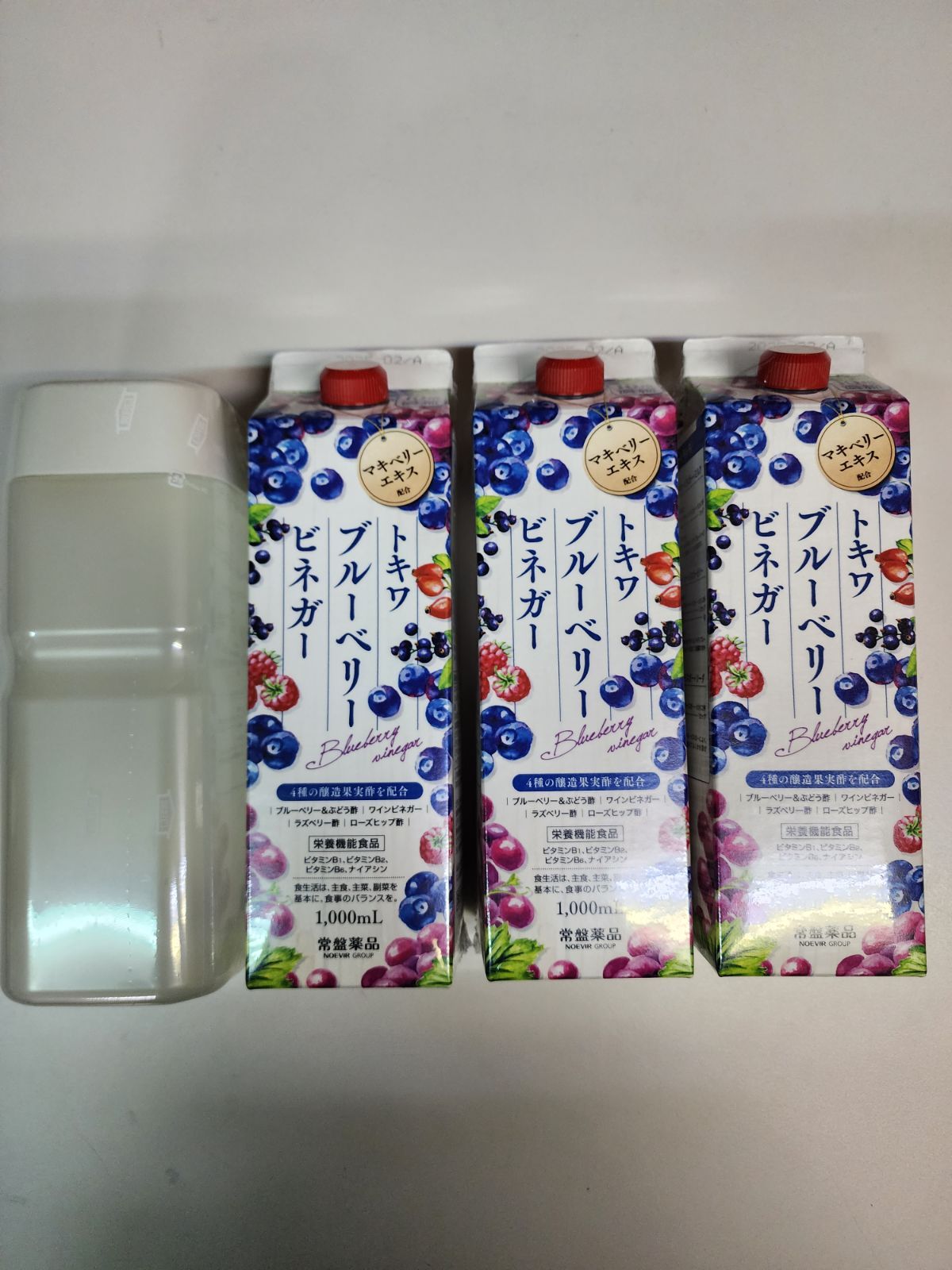 ブルーベリービネガー 10倍濃縮 1,000mL 3本 トキワ - 健康用品