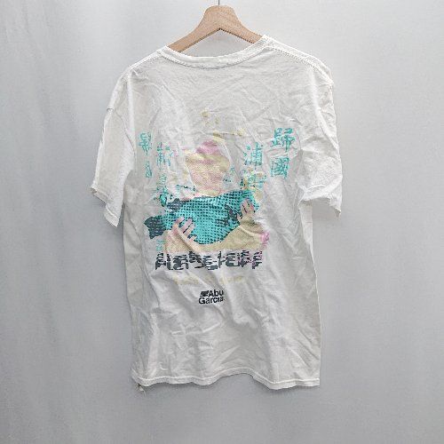 ◇ FLAGSTUFF フラグスタフ 半袖 Tシャツ サイズL ホワイト系 メンズ E  【1407020006873】