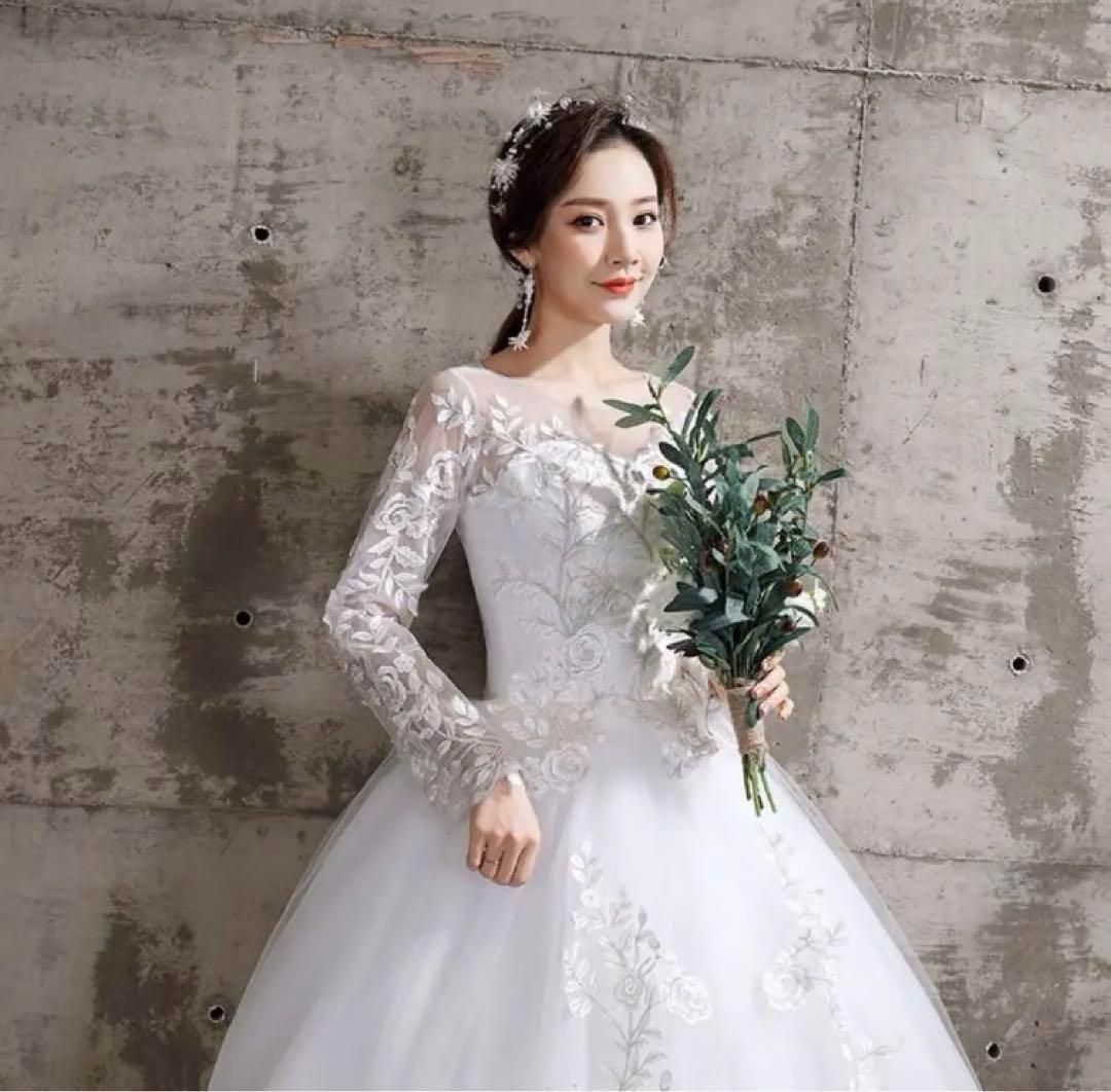 新品未使用ドレス ウェディング レディース レース 結婚式