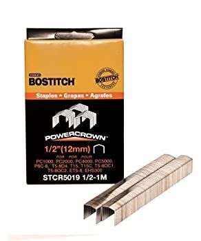 BOSTITCH STCR50191/2-1M 1/2-Inch by 7/16-Inch Heavy-Duty PowerCrown Staple (1000 per Box)