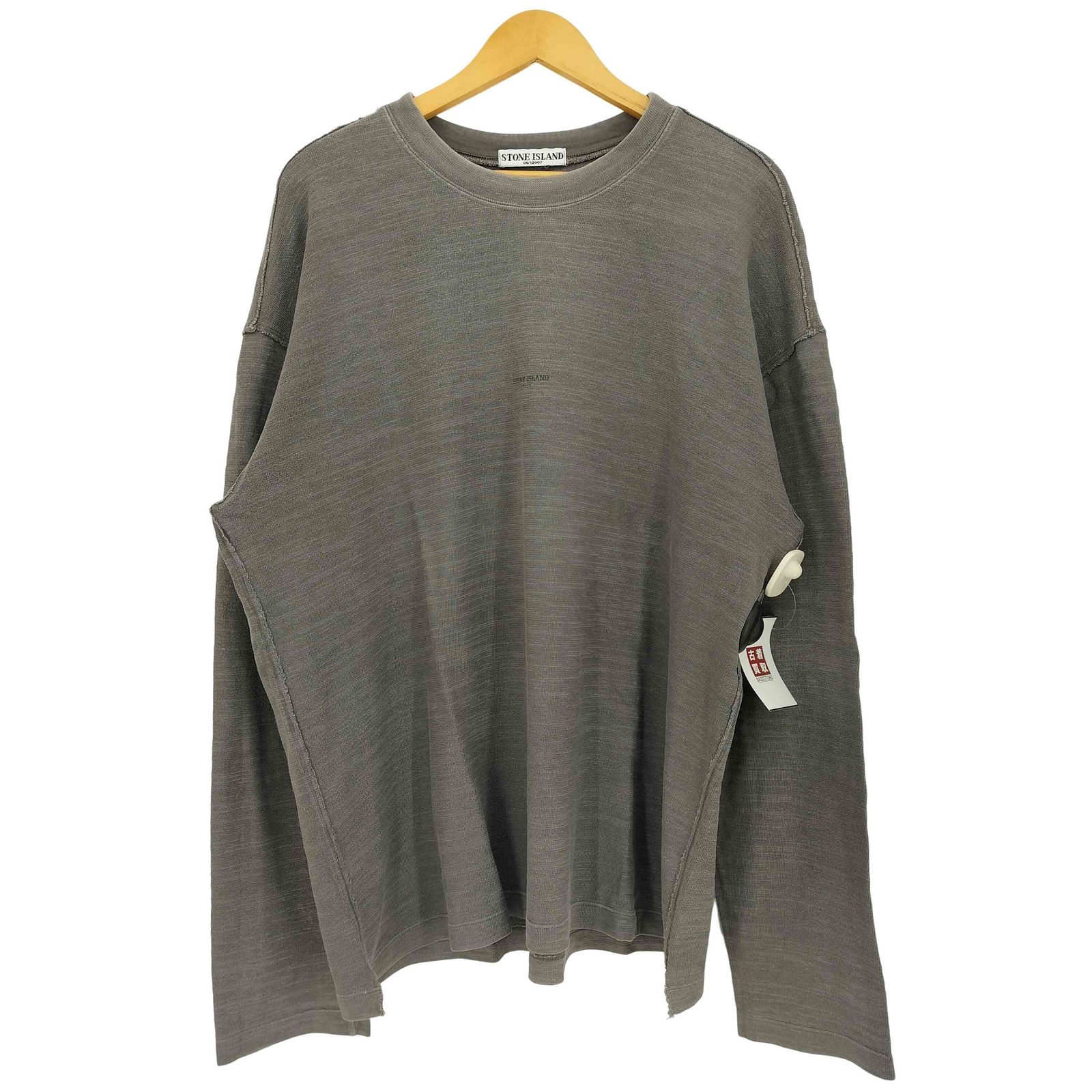STONE  イタリア製 コットン 長袖Tシャツ M ストーンアイランド STONE ISLAND 00S イタリア製 ロゴプリント ロング