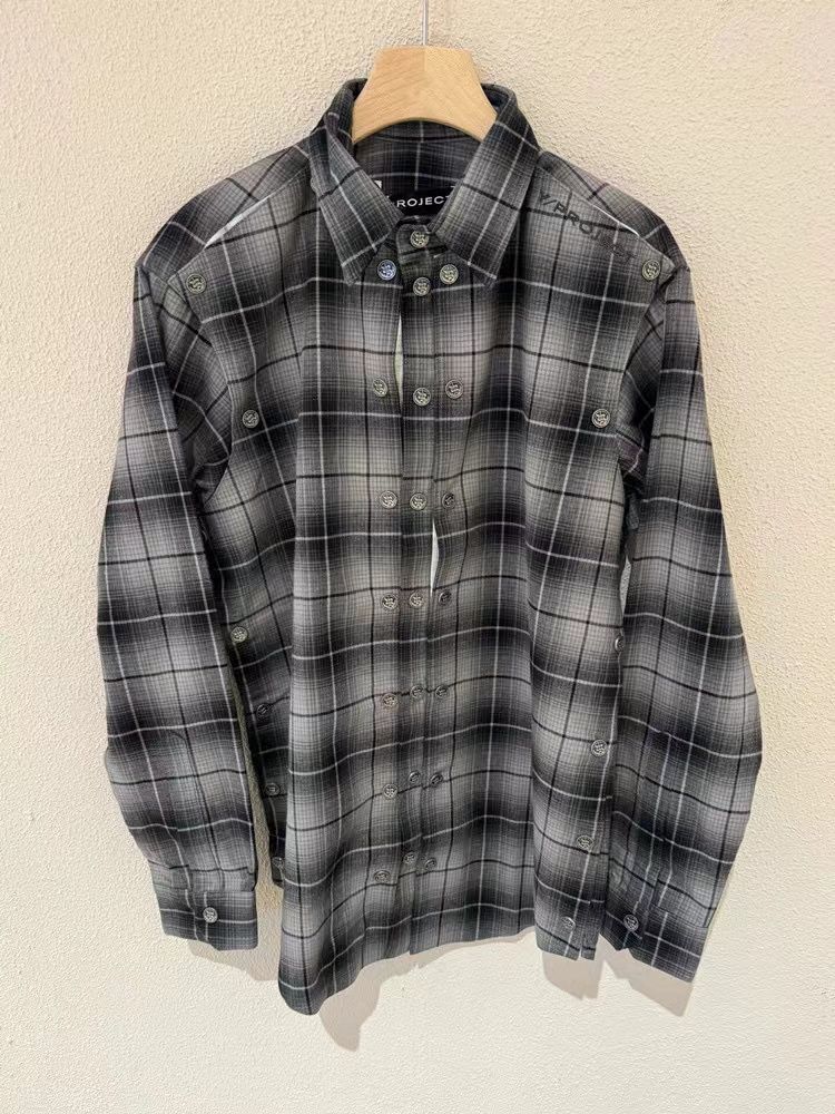 Y/PROJECT SNAP OFF FLANNEL SHIRT