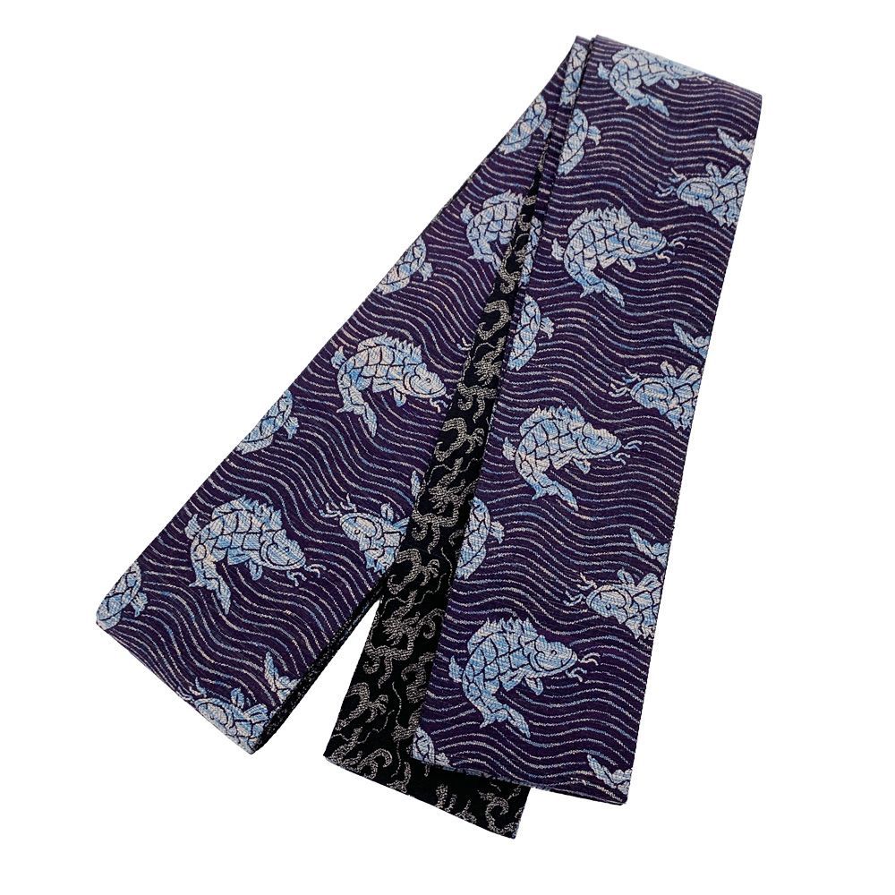 リサイクル角帯 男性用 帯 角帯 リバーシブル 荒磯