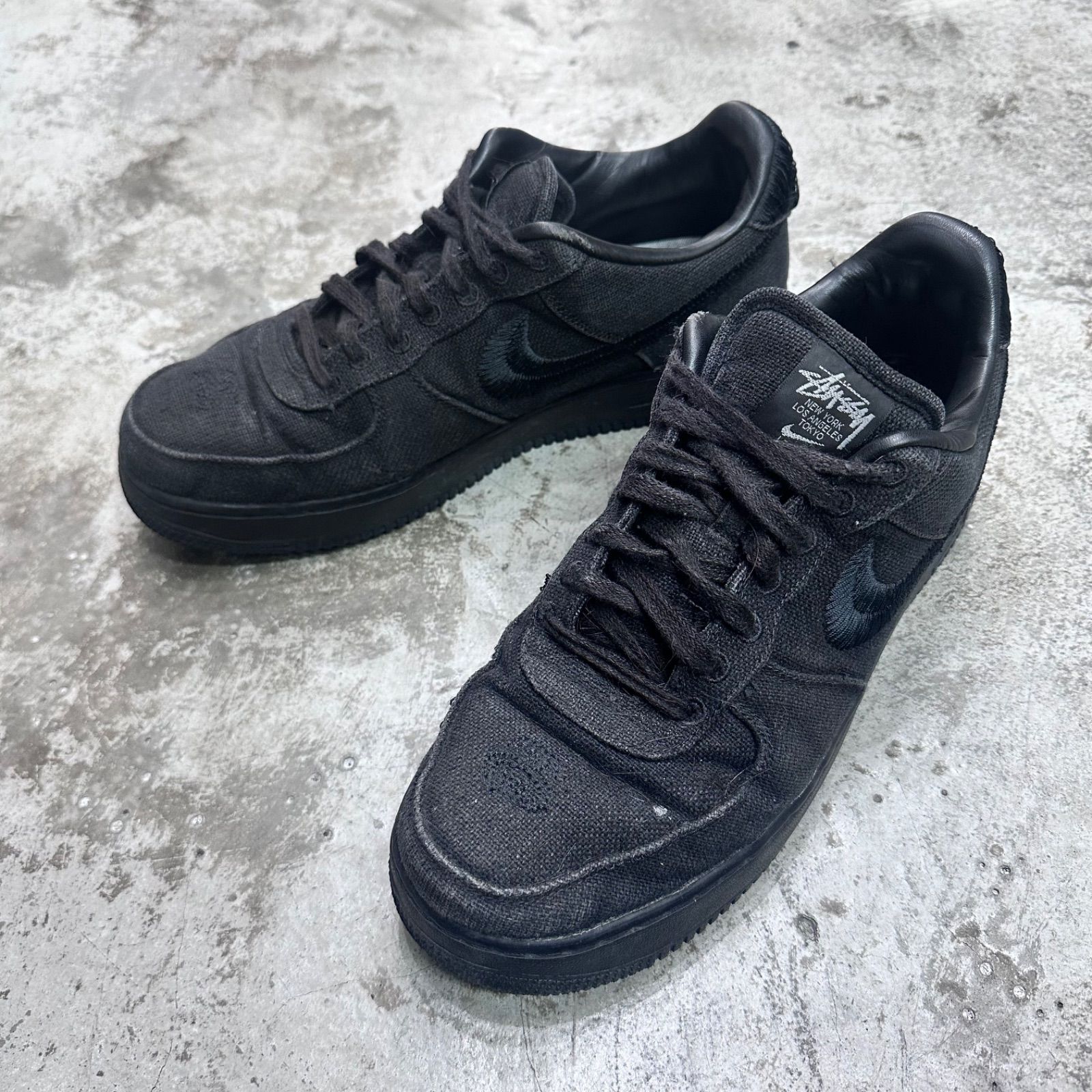 Stussy × Air Force 1 ステューシー　エアフォース1 ブラック Stussy-x-Nike-Air-Force-1-Mid-