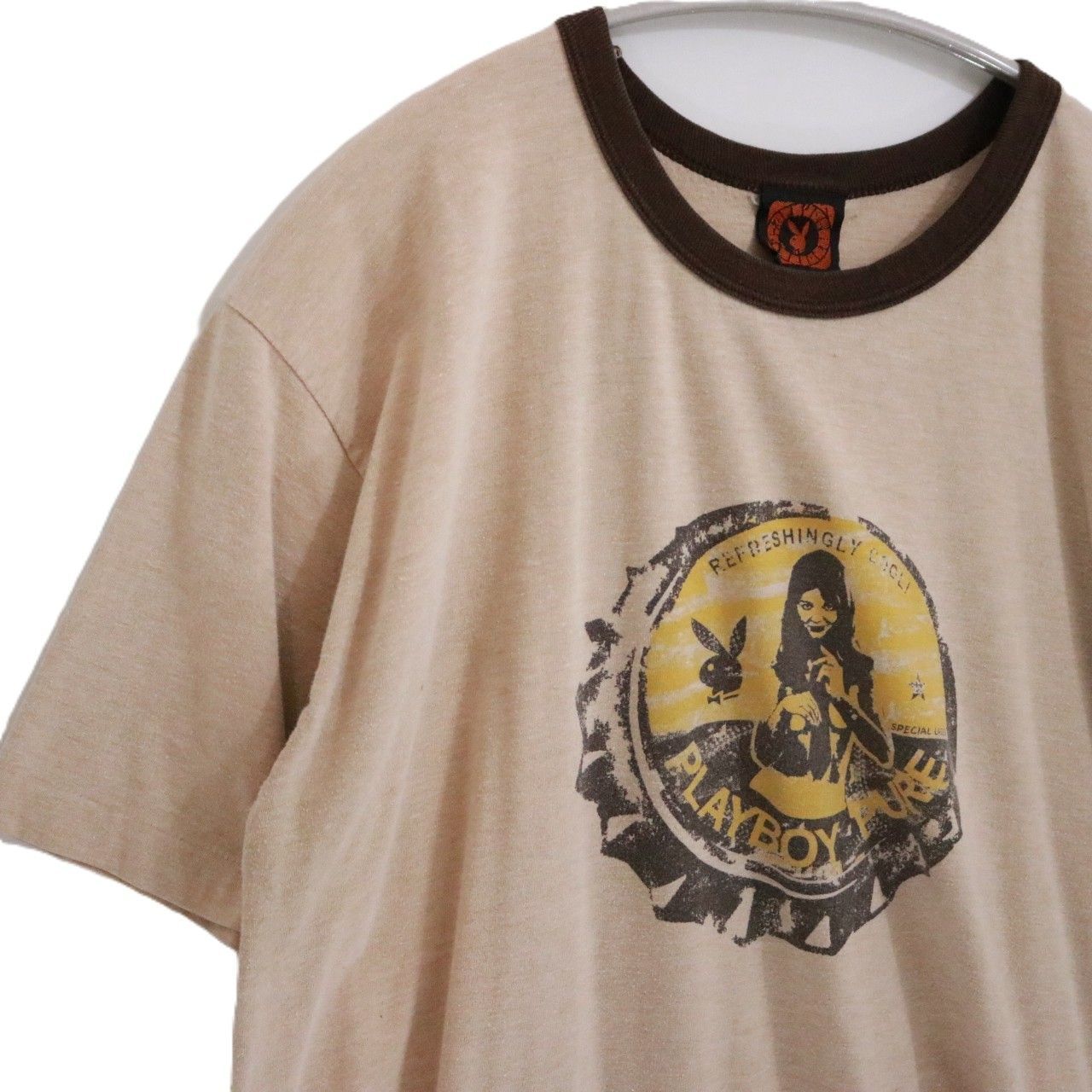 中古B】80s 90s vintage PLAY BOY プレイボーイ L メンズ 半袖Tシャツ 