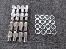 12-1.25 12X1.25 ストレートナット ワッシャー 16個 旧車 ビンテージカー エンケイバハ スピードスター クレーガー DATSUN 日産