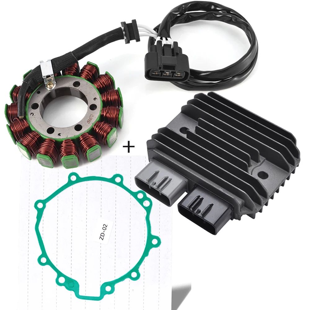 ZX 6R 電圧レギュレーター整流器 スタターコイル ガスケット付 カワサキ ニンジャ ZX-6R ZX6R 2009年 2010年 2011年 2012年 2013年 20