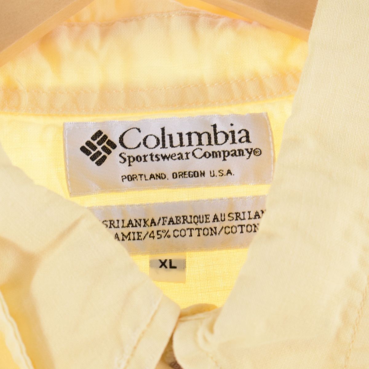 コロンビア Columbia 半袖 ボタンダウンシャツ USA製 メンズXL /eaa357977