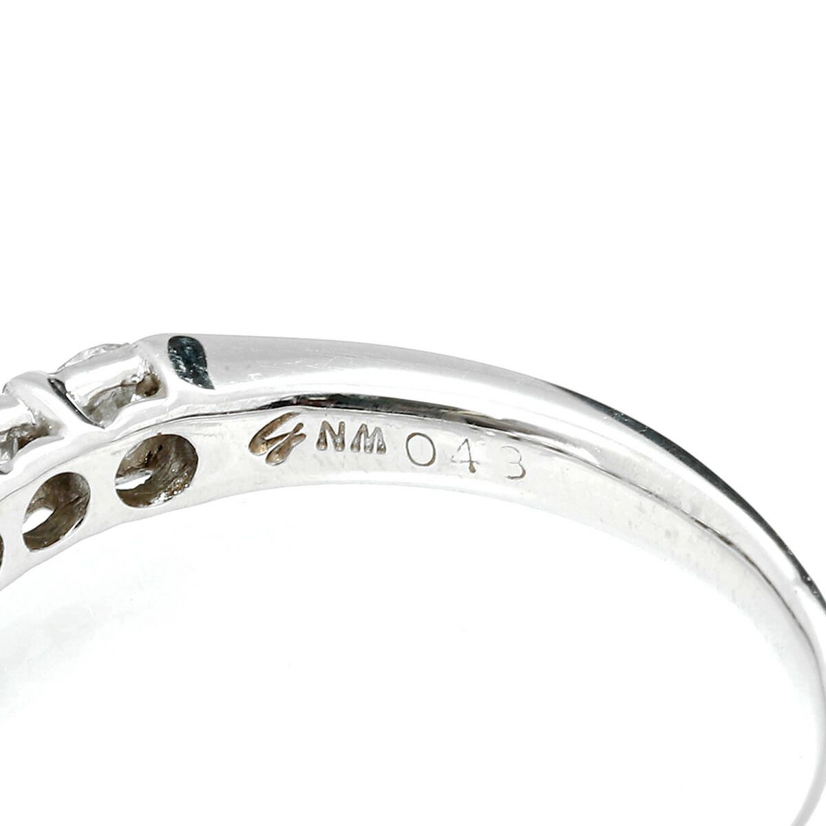 ジュエリーマキ ピンキーリング 指輪 ダイヤモンド 0.43ct K9 4号 MAKI