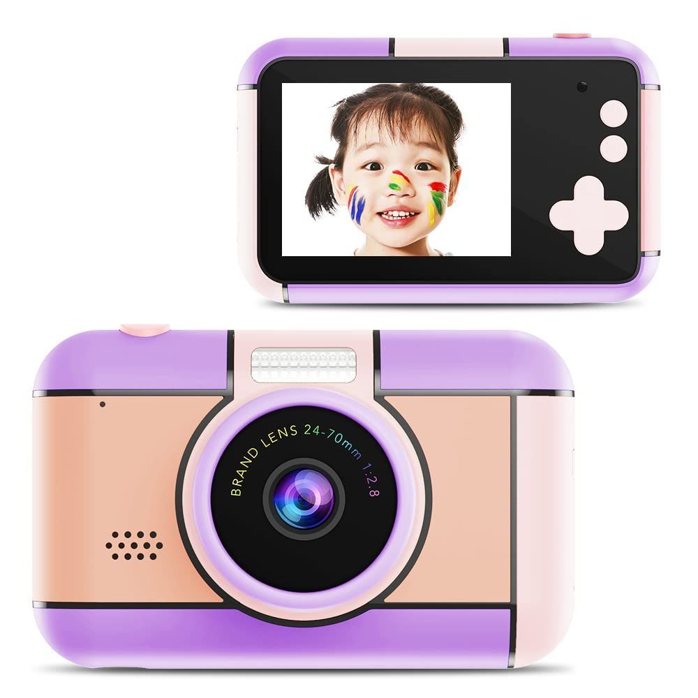 返品交換不可 OAEBLLE キッズカメラ 子供用カメラトイカメラ 1080P HD 動画 子供向け録音自撮りカメラデジタルカメラ 2.0インチIPS  画面
