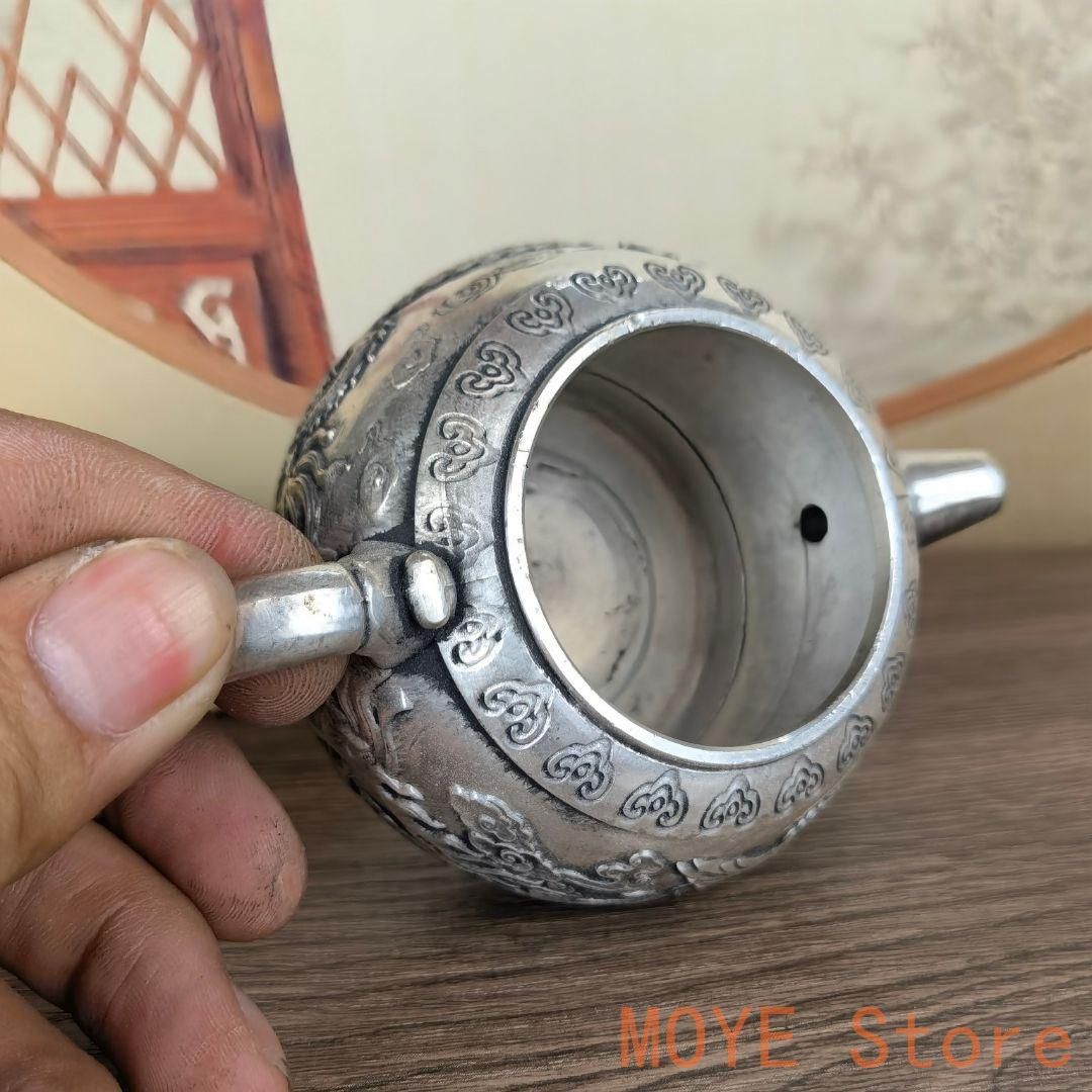 銅器 茶壺龍鳳呈祥茶壺 茶道具 煎茶器装飾品 工芸品 置物zw0829