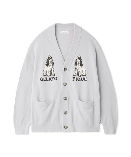 Size:M_Color:LBLU [ジェラート ピケ] HOMMEエアモコドッグJQDカーディガン PMNT244972 メンズ LBLU