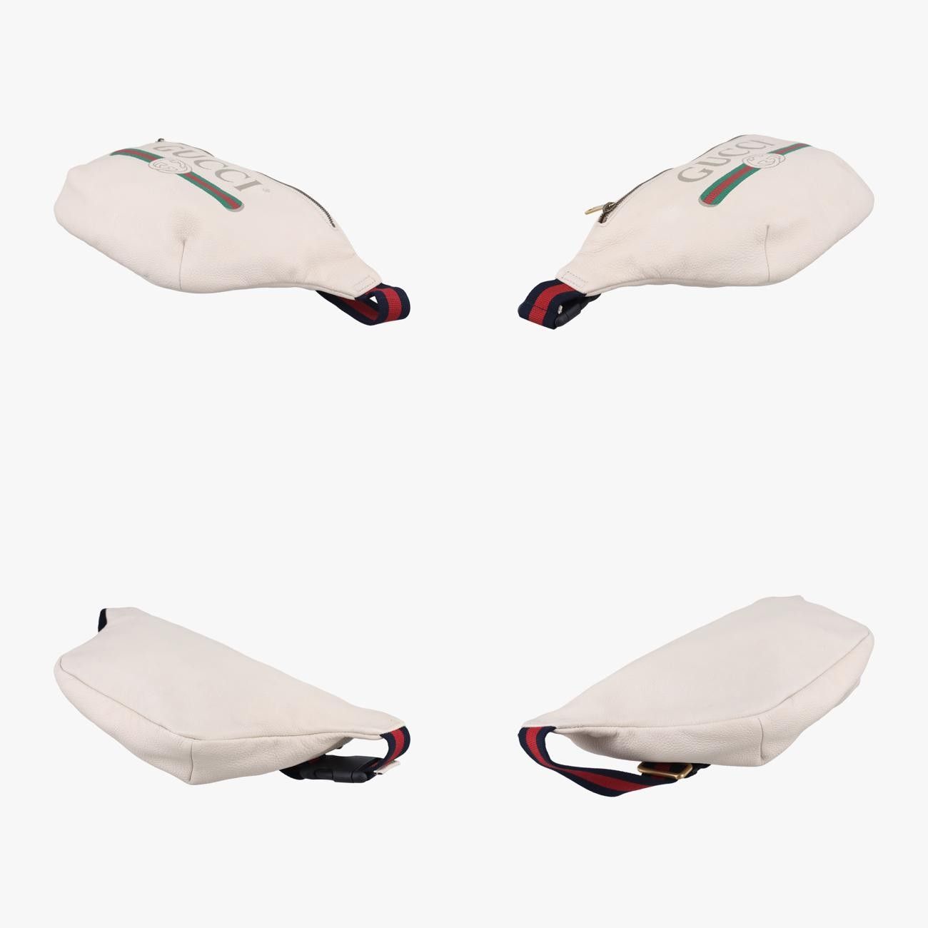 グッチGucciグッチプリントホワイトレザー493869I023348801