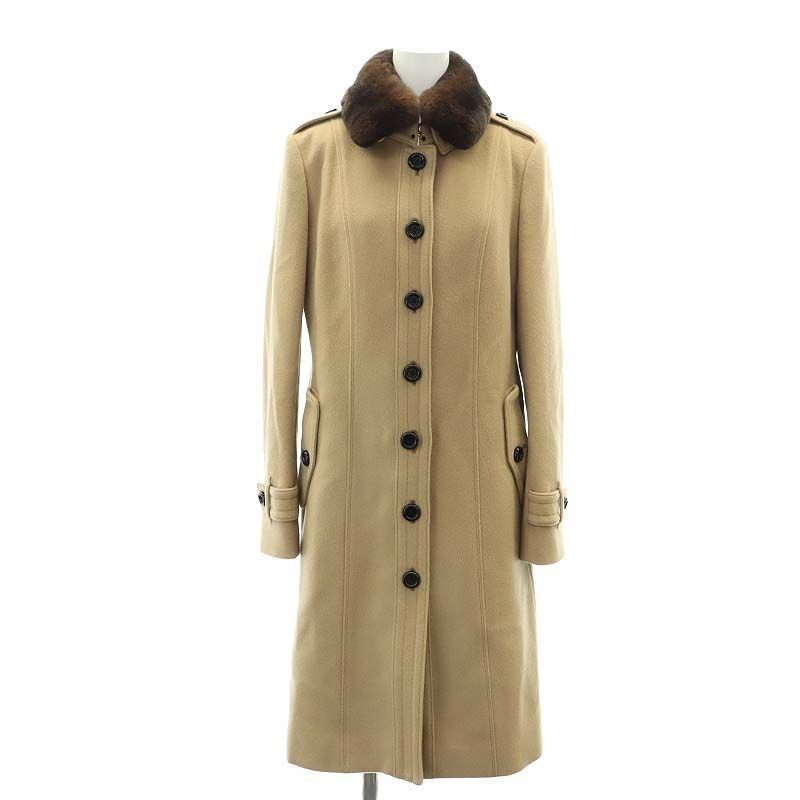 Burberry バーバリーロンドン コート トレンチコート ファー付 毛皮 