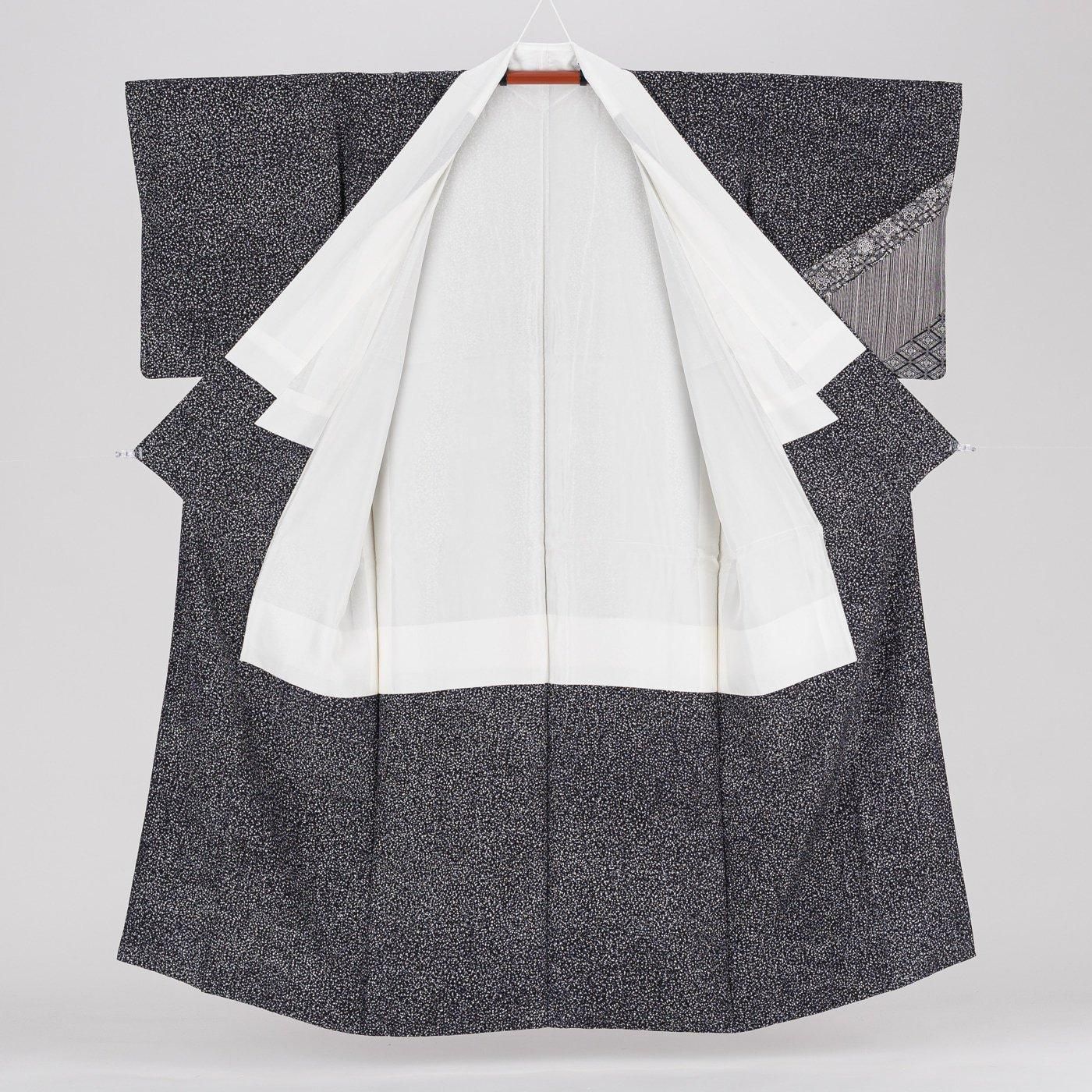 訪問着 道長取りに縞や花 ゆったりサイズ WWW_WOWDIGSITE_COM