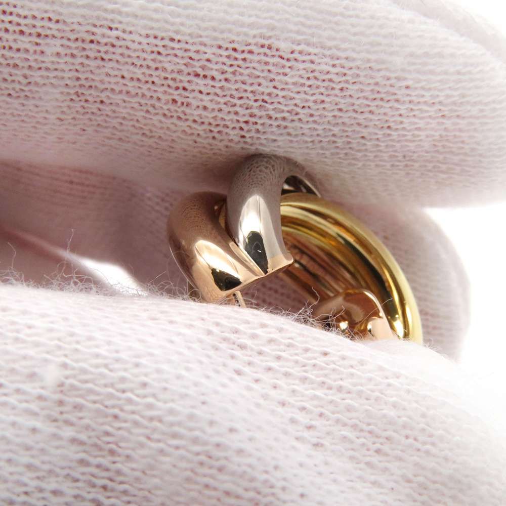 カルティエ ピアス トリニティ イヤリング クラシックモデル K18YG  