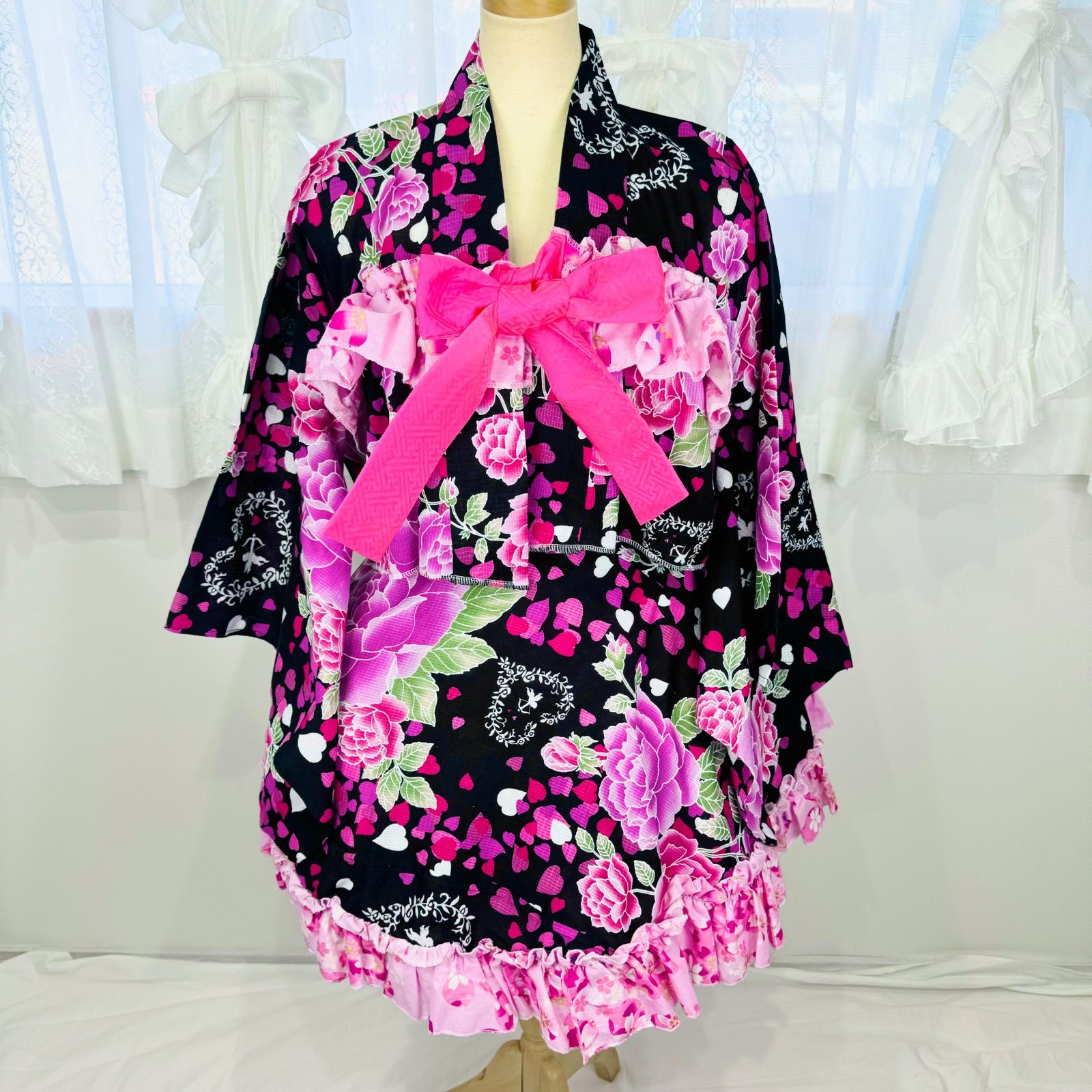 浴衣ドレス【リメイク】アイドル衣装風セットkimono - メルカリ