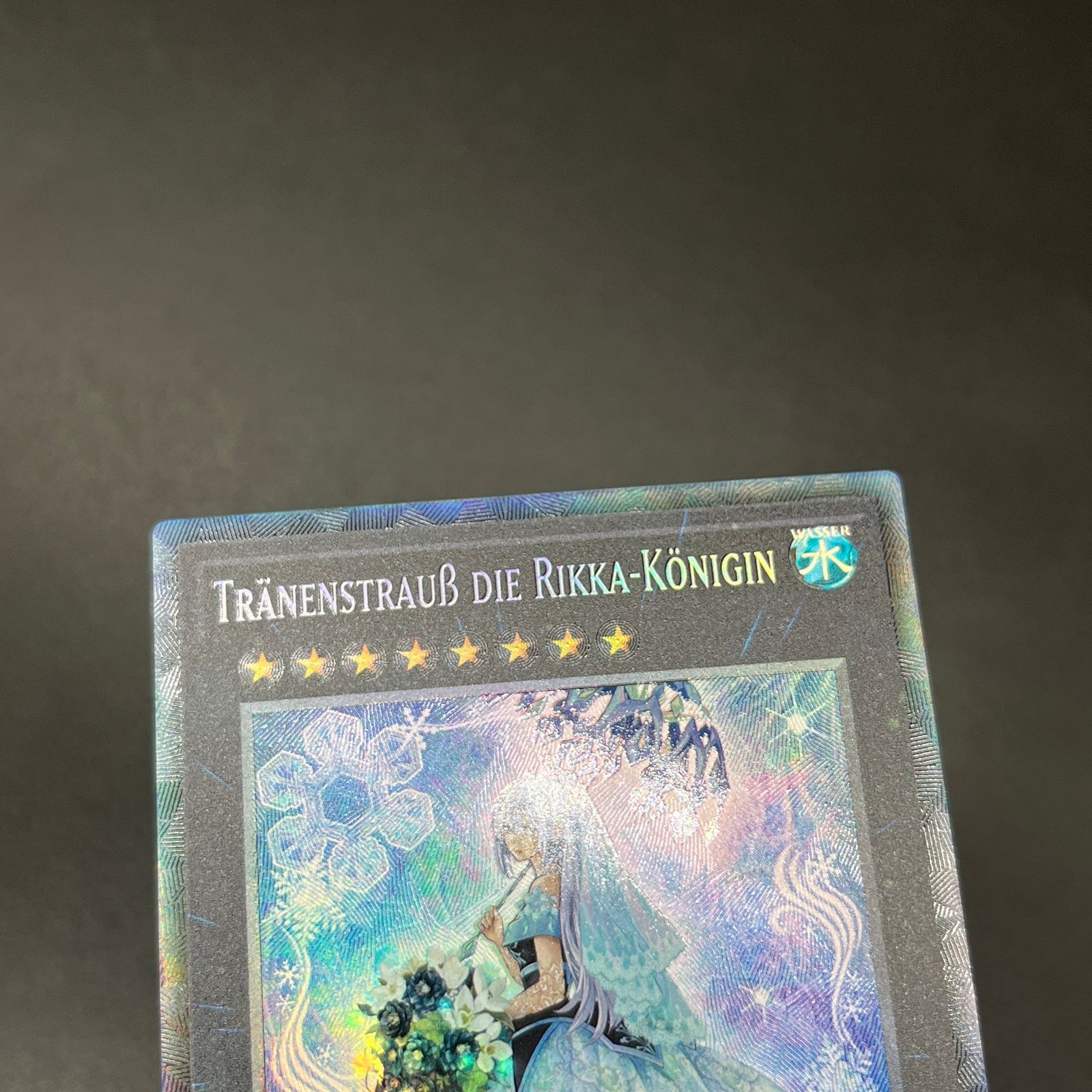 遊戯王 六花聖ティアドロップ/コレクターズレア/ドイツ/1st/EU版 A2