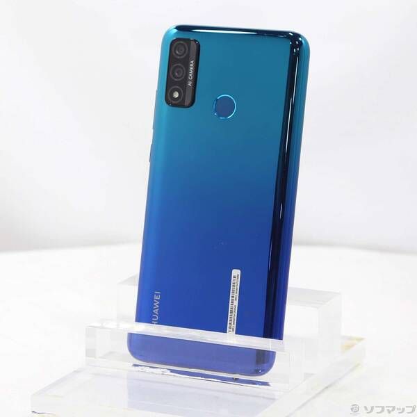 中古品〕 HUAWEI nova lite3+ 128GB オーロラブルー POT-LX2J