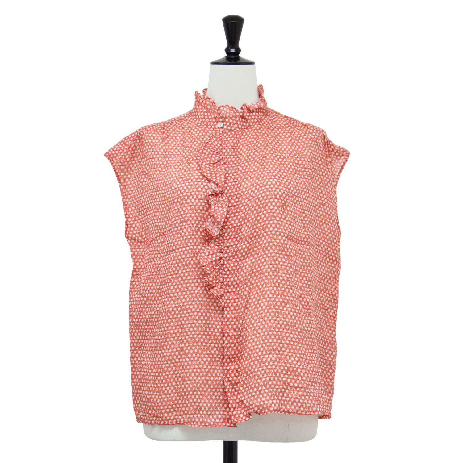 SOULEIADO ソレイアード ブラウス オレンジ系 サイズ:36(9号) | 24春夏  