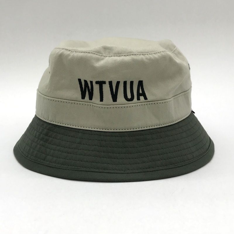 WTAPS バケットハット 211HCDT-HT14 帽子 ハット UV対策 コットンツイル 刺繍 サイズ02 M相当 ダブルタップス 服飾小物 B13631◆