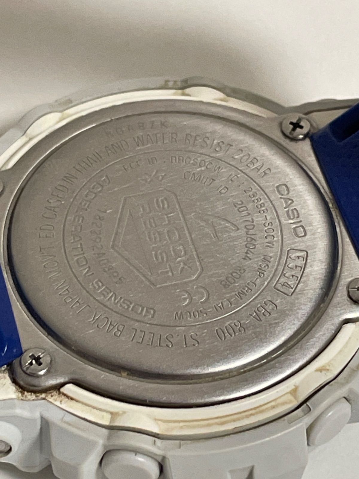 電池交換済 G-SHOCK GBA-800 ホワイト - メルカリ