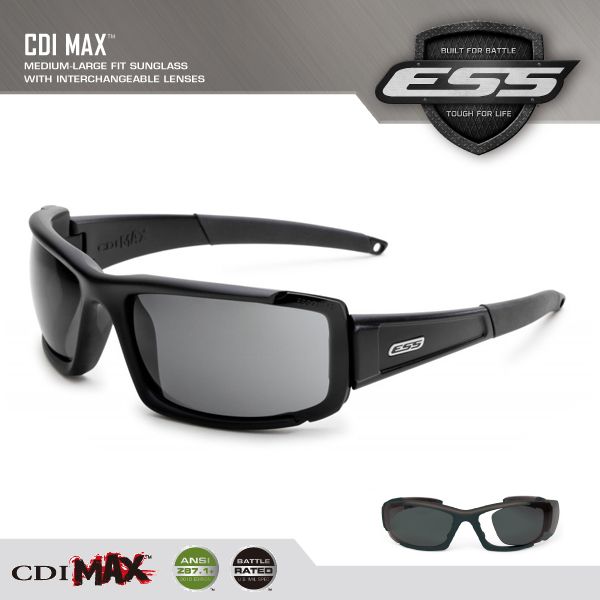 ESSサングラス CDI MAX ブラック スモークグレー 740-0297 - メルカリ