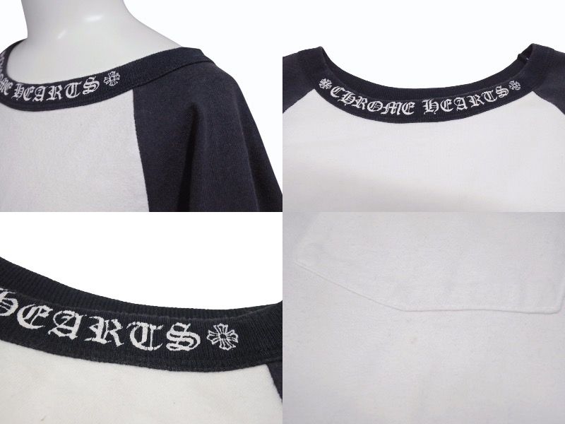 CHROME HEARTS クロムハーツ ラグラン 七分袖Tシャツ サイズM