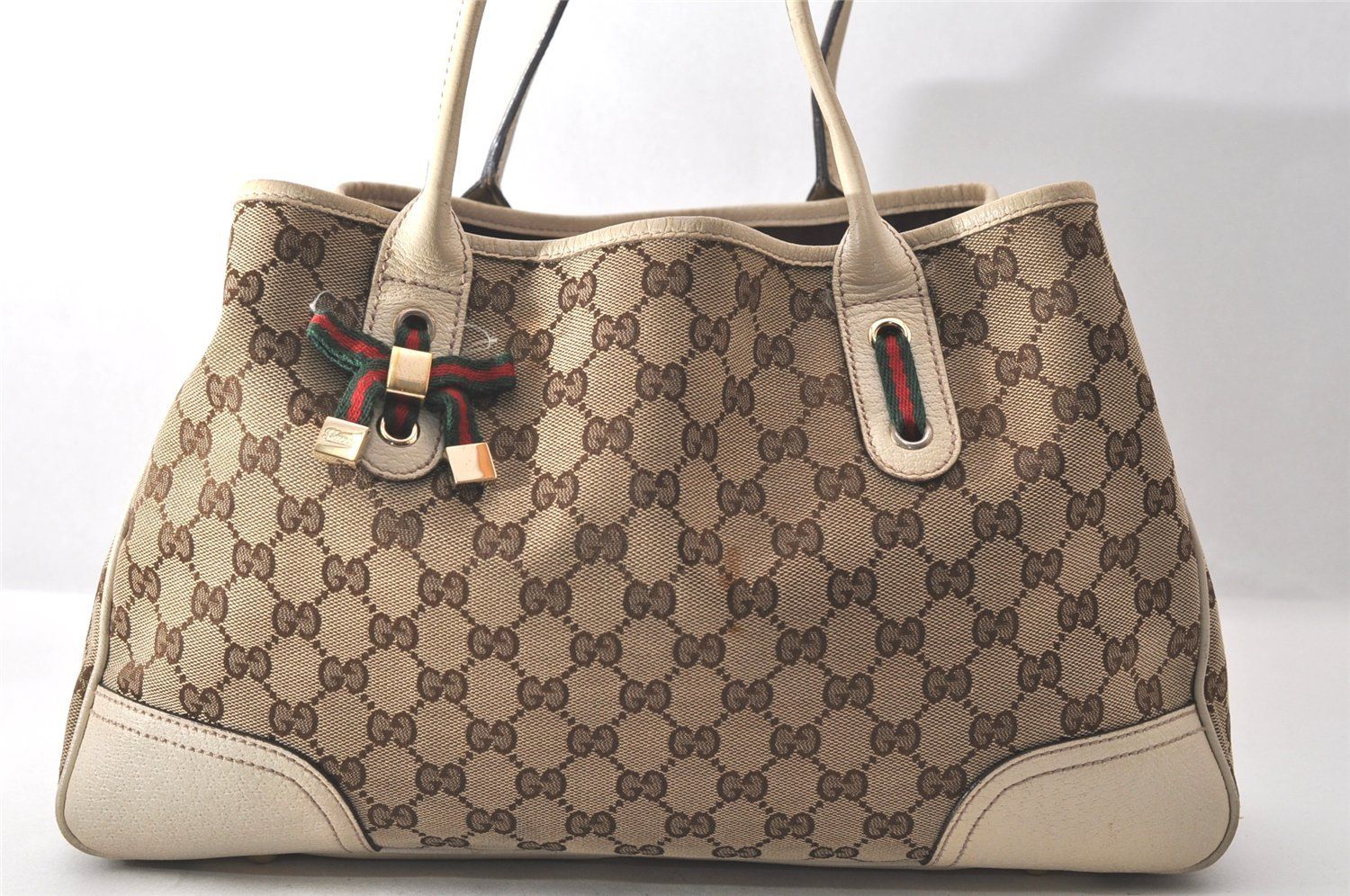 【希少】グッチ シェリーライン プリンシー GGキャンバス トートバッグ GUCCI グッチ プリンシー GGキャンバス シェリー トートバッグ