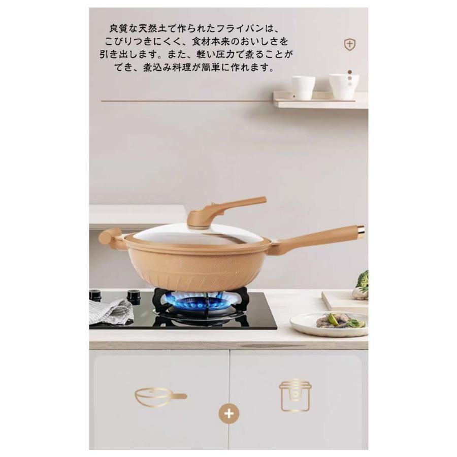 陶土 くっつかないフライパン