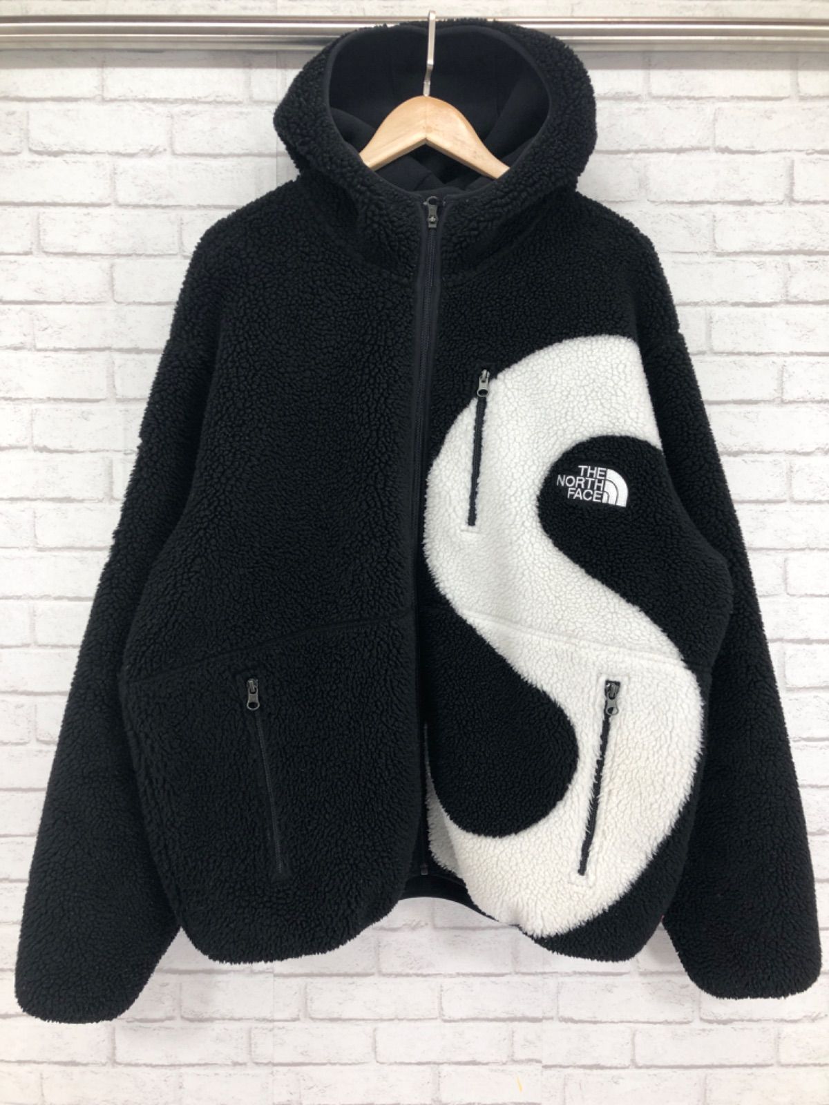 Supreme シュプリーム The North Face ザ ノースフェイス S LOGO Hooded Fleece Jacket フリースジャケット ブラック XLサイズ NT62004I