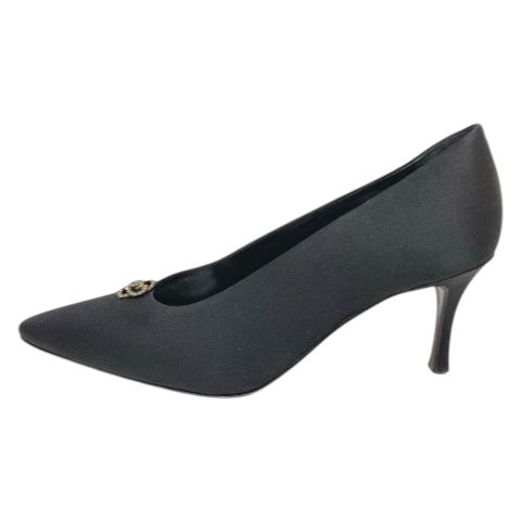 シャネル CHANEL パンプス カメリア ポインテッドトゥ ピンヒール ワン